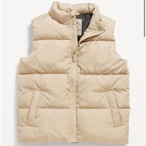 Old Navy Tan Puffer Vest